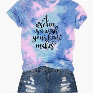 Disney inspired tie dye T-shirt L